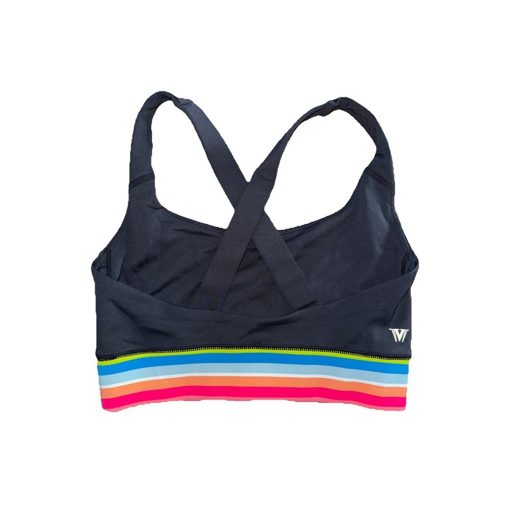 IVl Collective Rainbow Stripe Sports Bra Women’s Size 6 MINT CONDITION - Picture 2 of 7